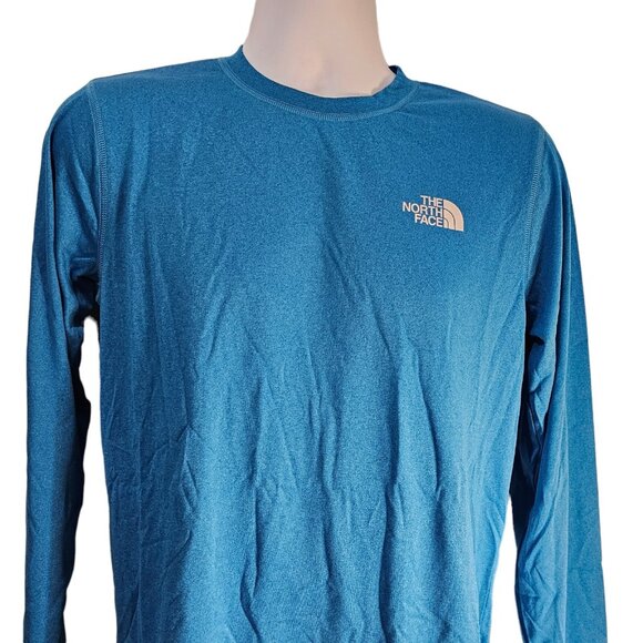 New Northface Base Layer Shirt Mens Size Small Blue Long Sleeves Lightweight - Picture 1 of 6